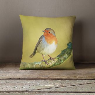 Elegant Bobette Robin Photo Cushion